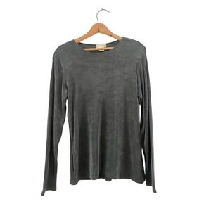 Vintage 90's Banana Republic Long Sleeve Stretch Top - Medium